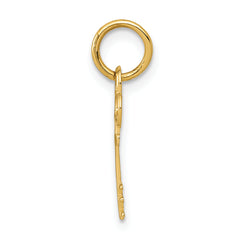 14K Gold Polished Letter E Charm by Sophia Jewelers Elegant Keepsake