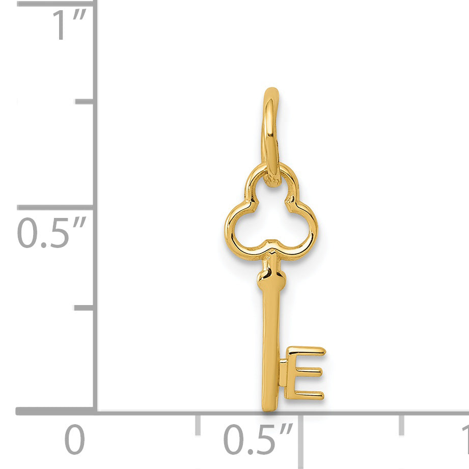 14K Gold Polished Letter E Charm by Sophia Jewelers Elegant Keepsake