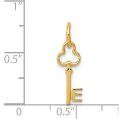 14K Gold Polished Letter E Charm by Sophia Jewelers Elegant Keepsake