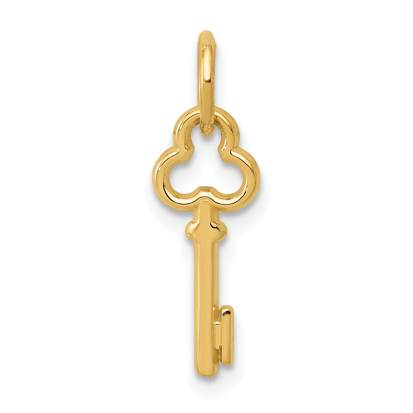 14k Key Letter I Initial Charm Main image