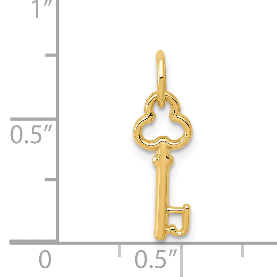 14K Gold Polished Letter J Initial Charm Elegant Casted Design by Sophia Jewelers