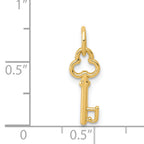 14K Gold Polished Letter J Initial Charm Elegant Casted Design by Sophia Jewelers