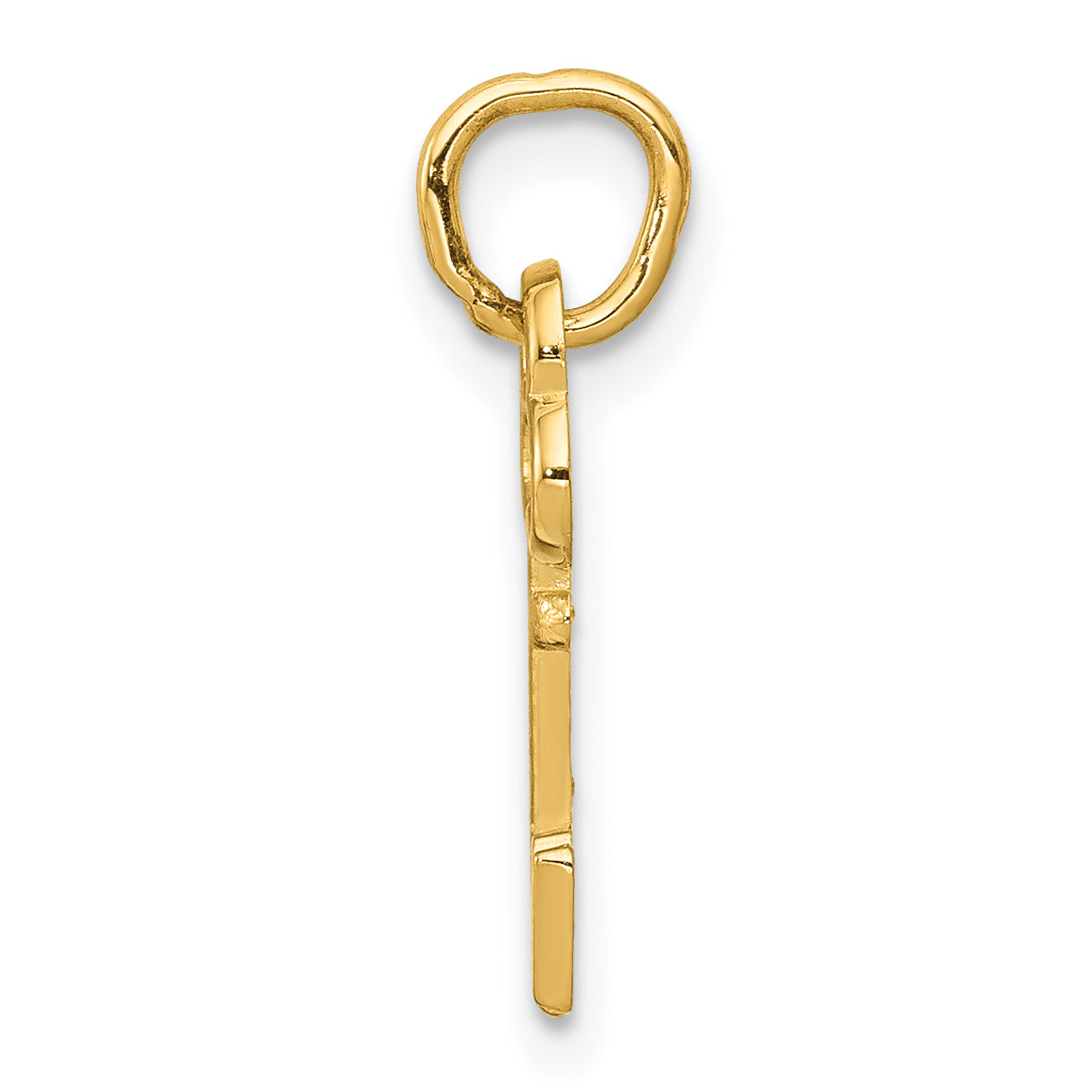 14K Gold Polished N Initial Charm by Sophia Jewelers Elegant & Gift Ready Secondary image