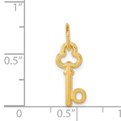 14K Gold Polished Letter O Initial Charm  Elegant, Small Design by Sophia Jewelers