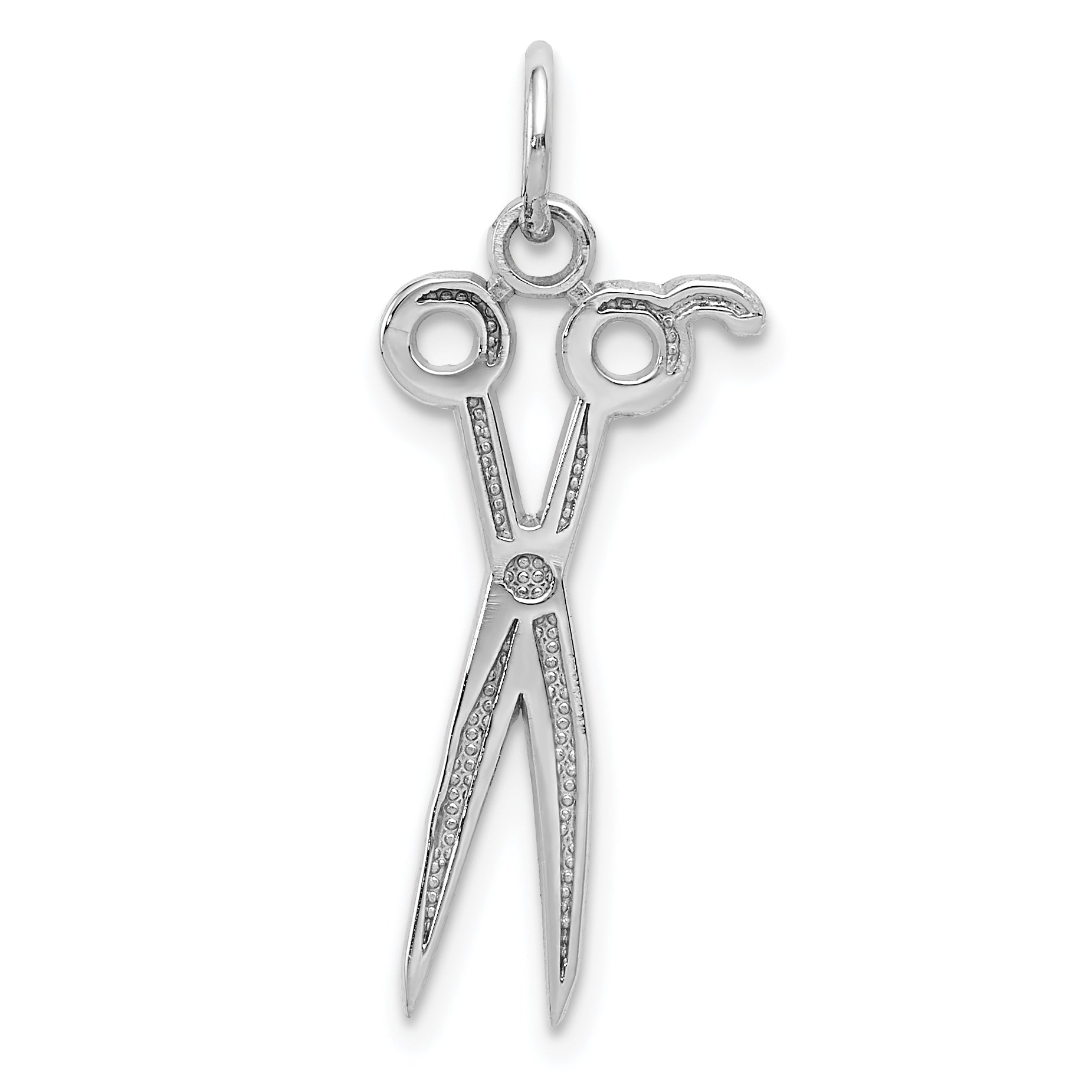 14k White Gold Scissors Charm Main image