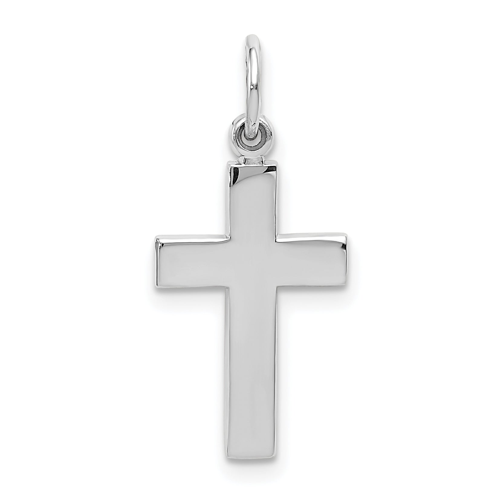 14k White Gold Cross Pendant Main image