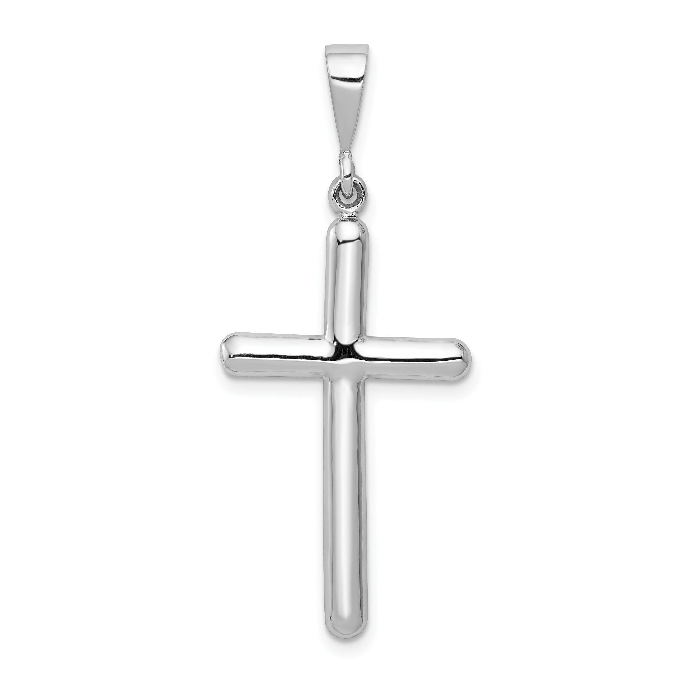 14k White Gold Cross Pendant Main image