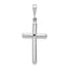 14k White Gold Cross Pendant