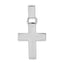 14k White Gold Modern Cross Pendant