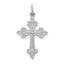 14k White Gold Cross Pendant