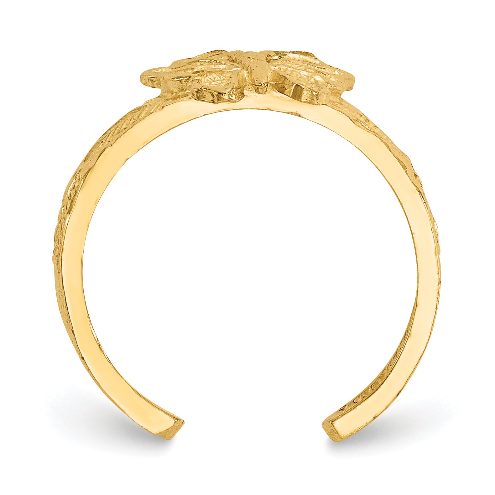 14K Butterfly Toe Ring Secondary image