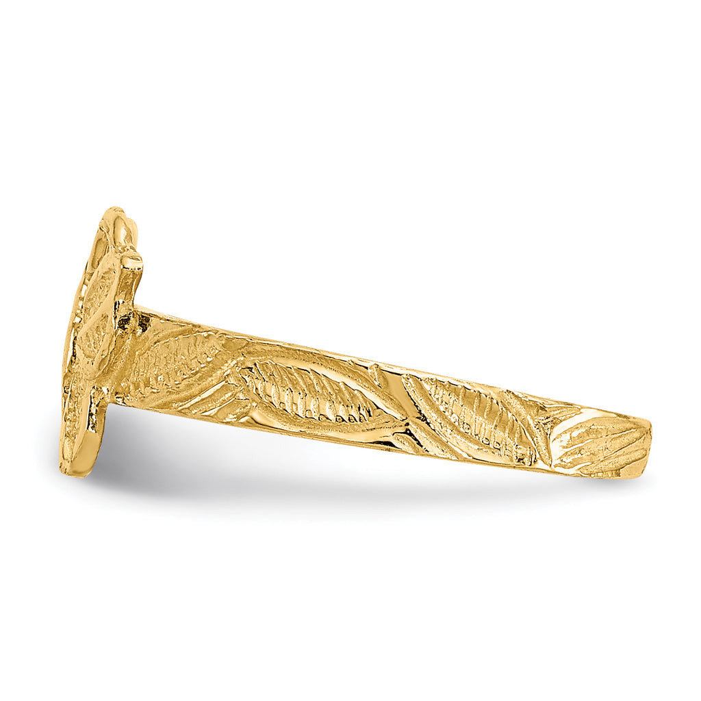 14K Butterfly Toe Ring