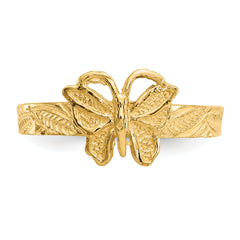 14K Butterfly Toe Ring