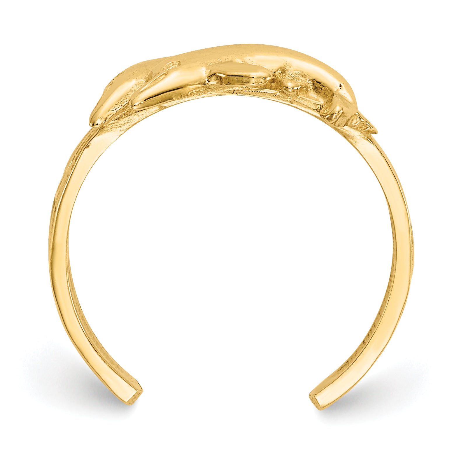 14K Dolphin Toe Ring Secondary image