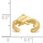 14K Dolphin Toe Ring