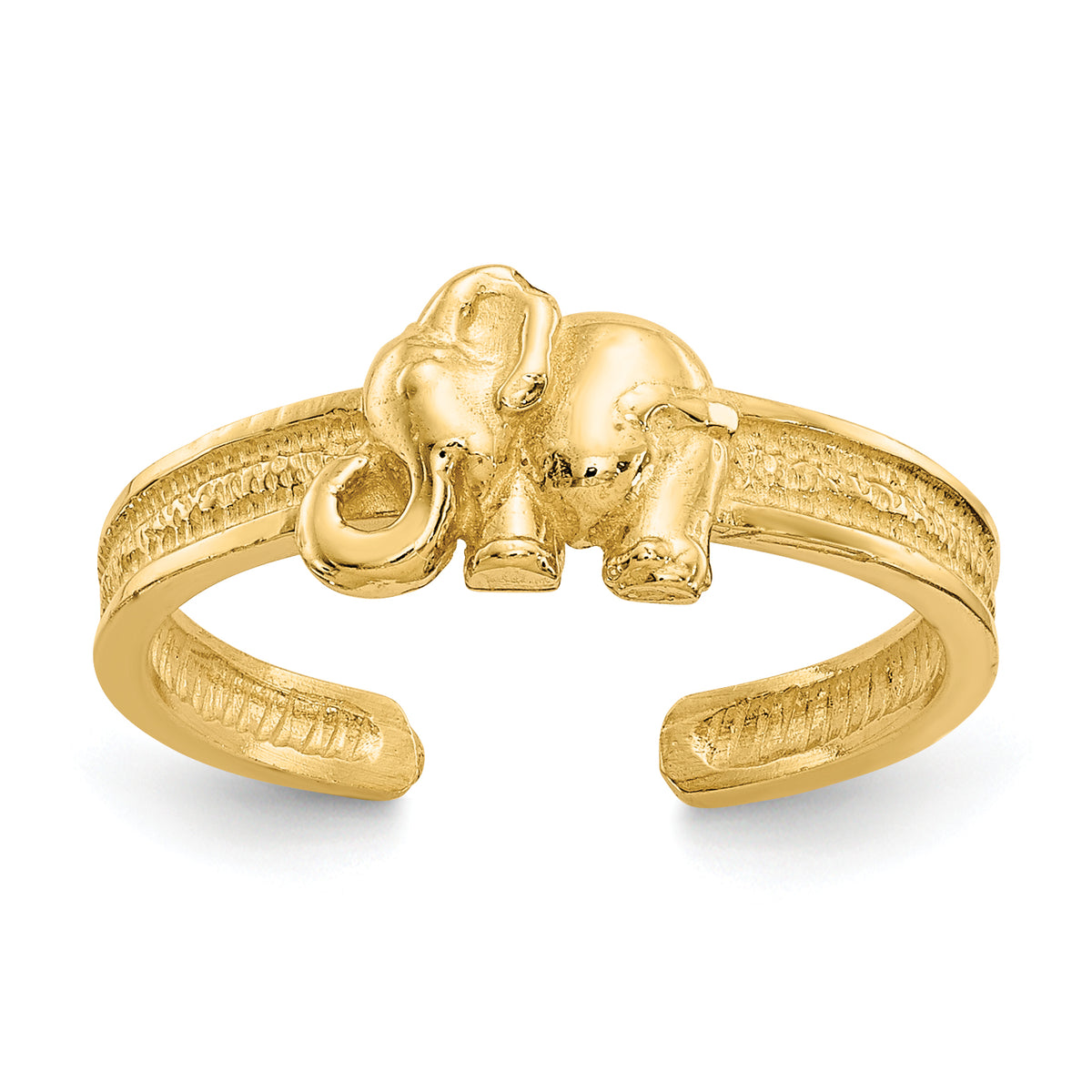 14K Elephant Toe Ring