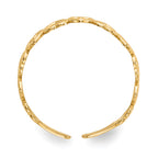 14k Open Hearts Toe Ring