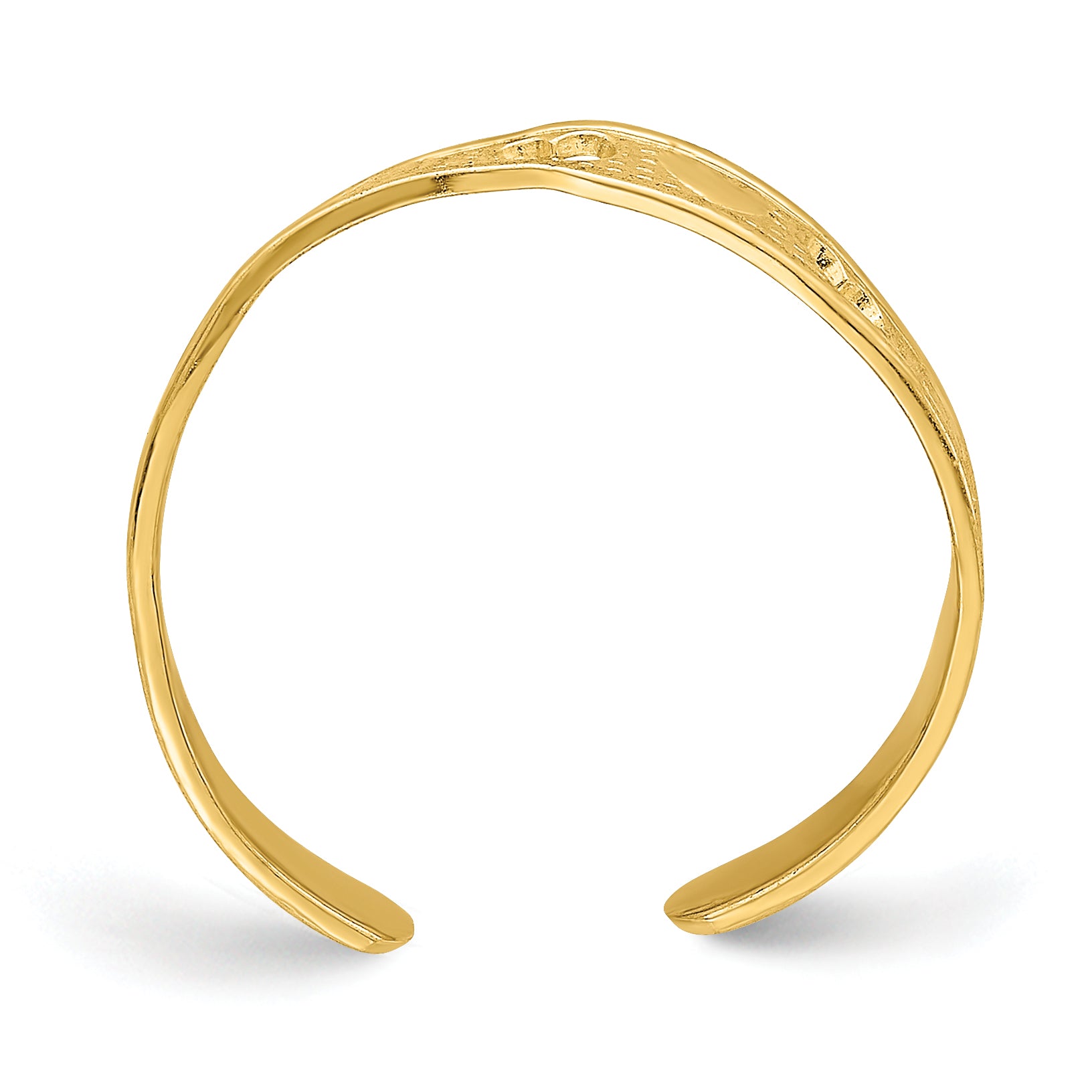 14k Heart Design Toe Ring Secondary image