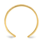 14K X and O Pattern Toe Ring