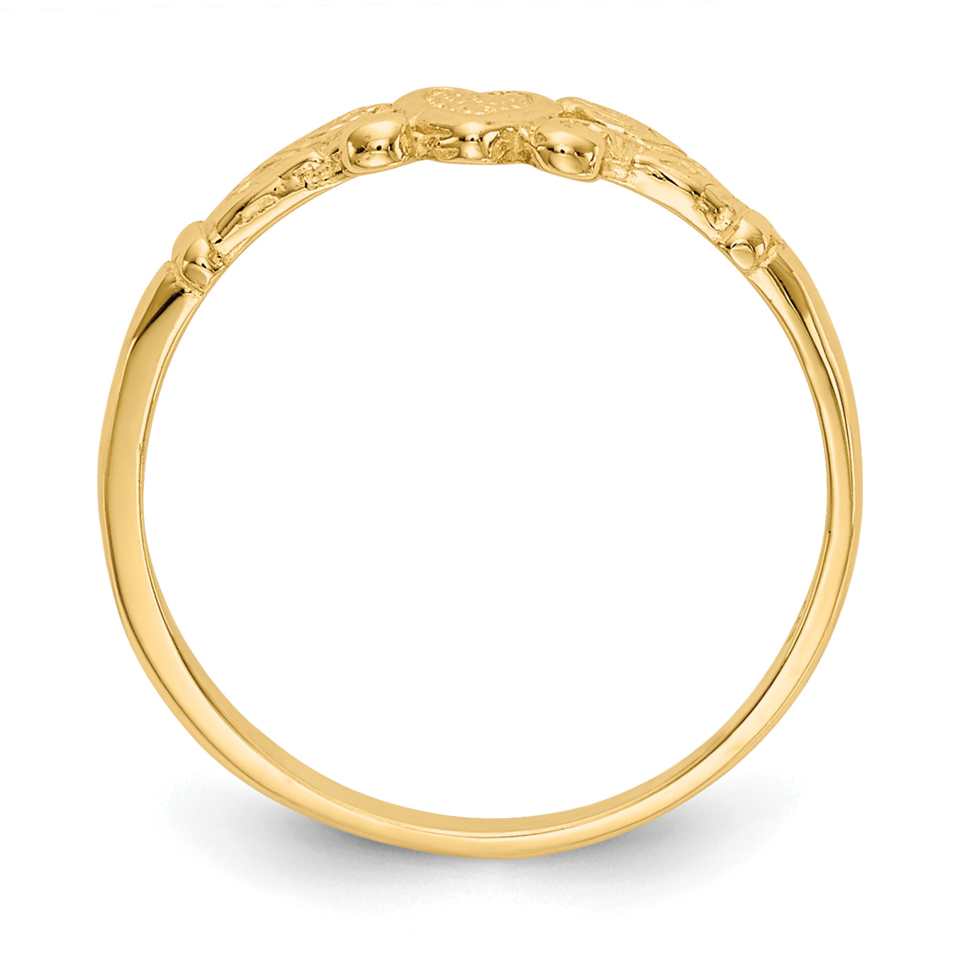 14k Heart Baby Ring Secondary image