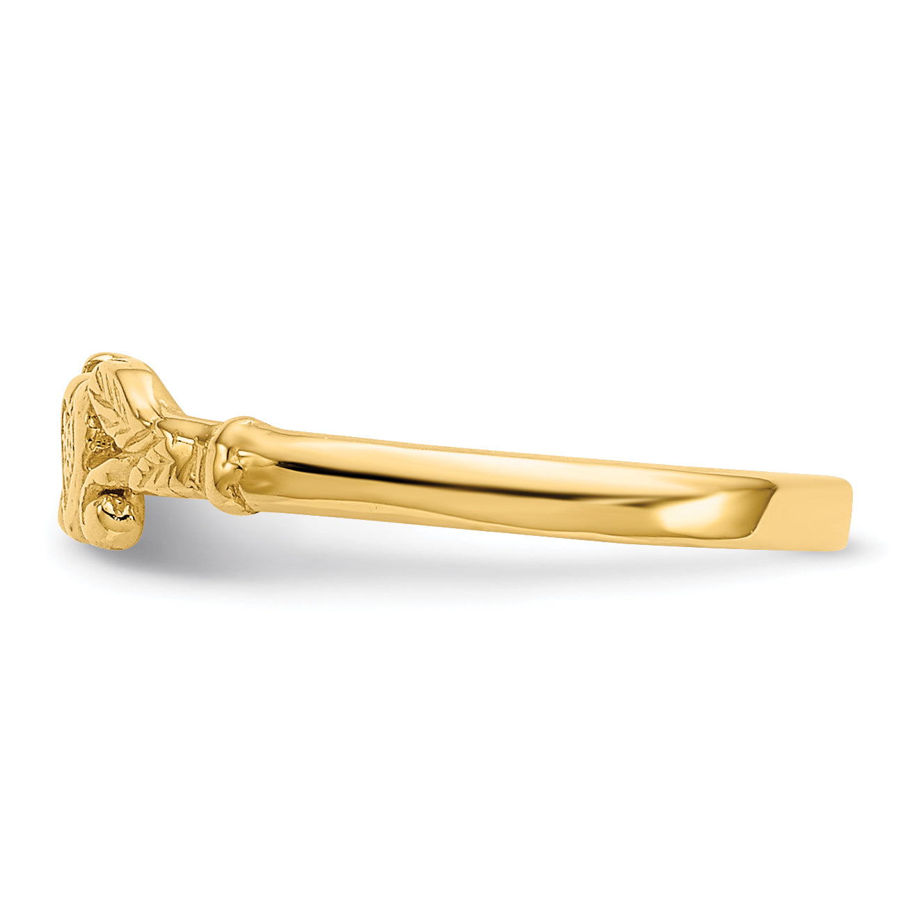 14k Heart Baby Ring