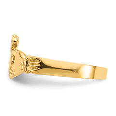 14k Baby Claddagh Ring - 3