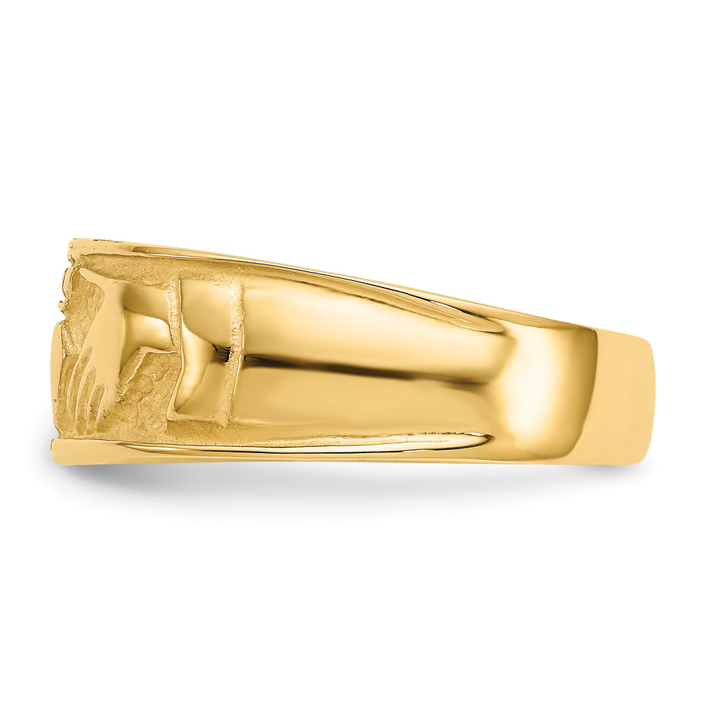 14k Ladies Claddagh Band