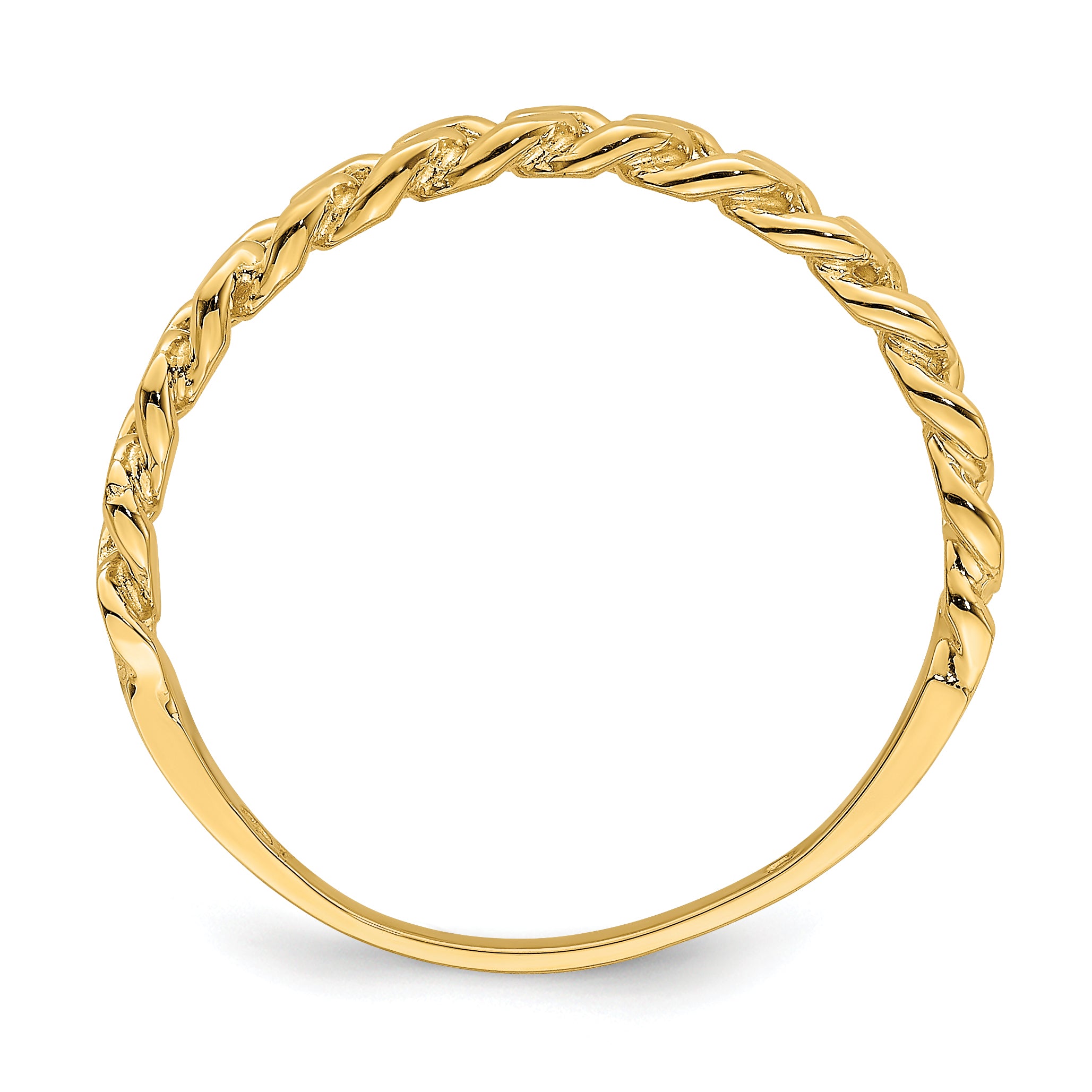 14k Chain Link Band Ring Secondary image