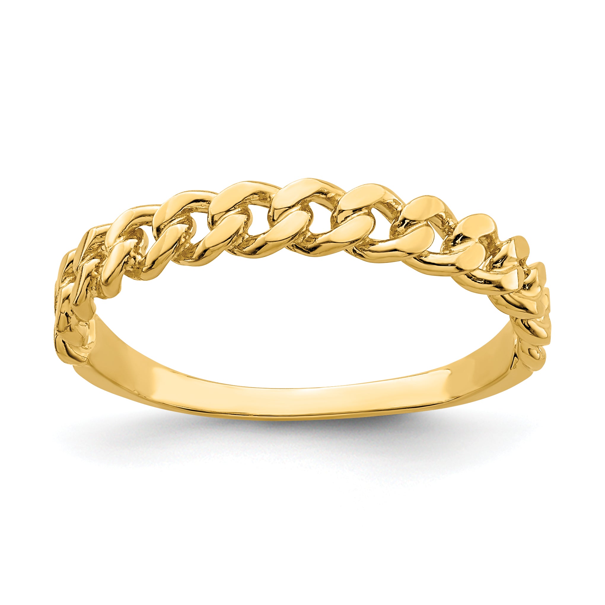 14k Chain Link Band Ring Main image