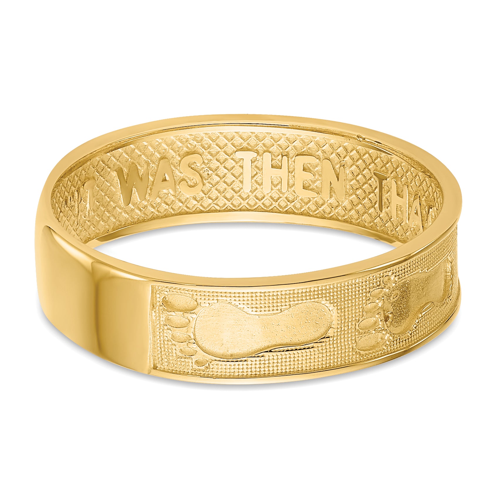 14K Footprints In The Sand Ring