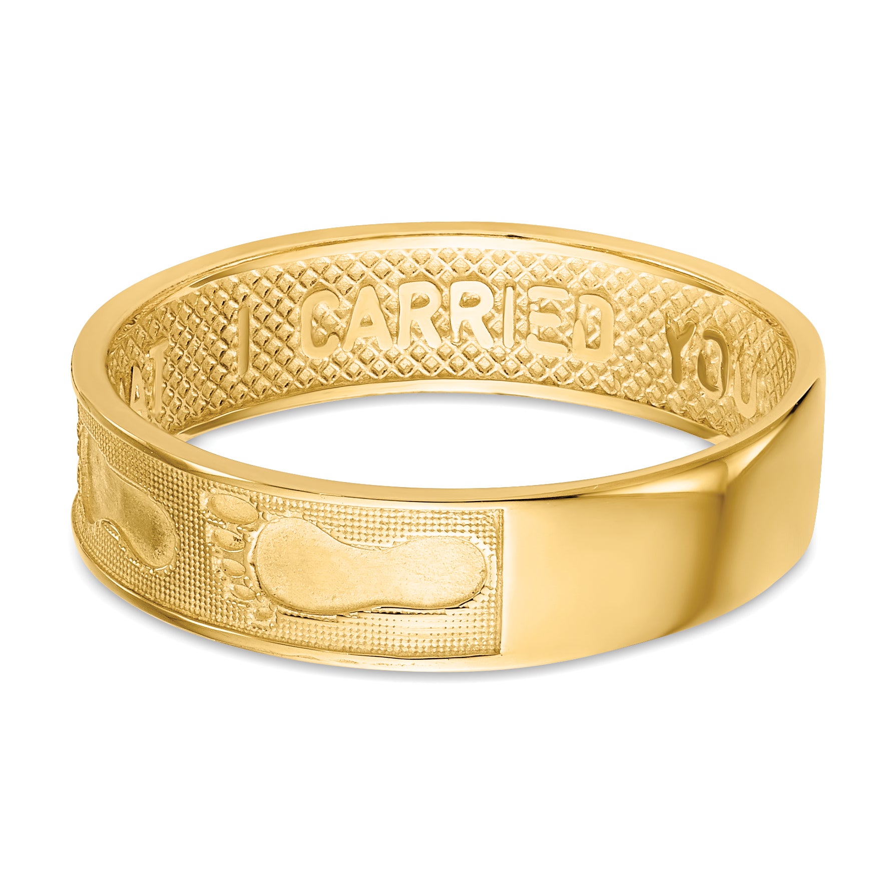 14K Footprints In The Sand Ring