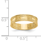 14K Footprints In The Sand Ring