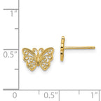14K Butterfly Post Earrings