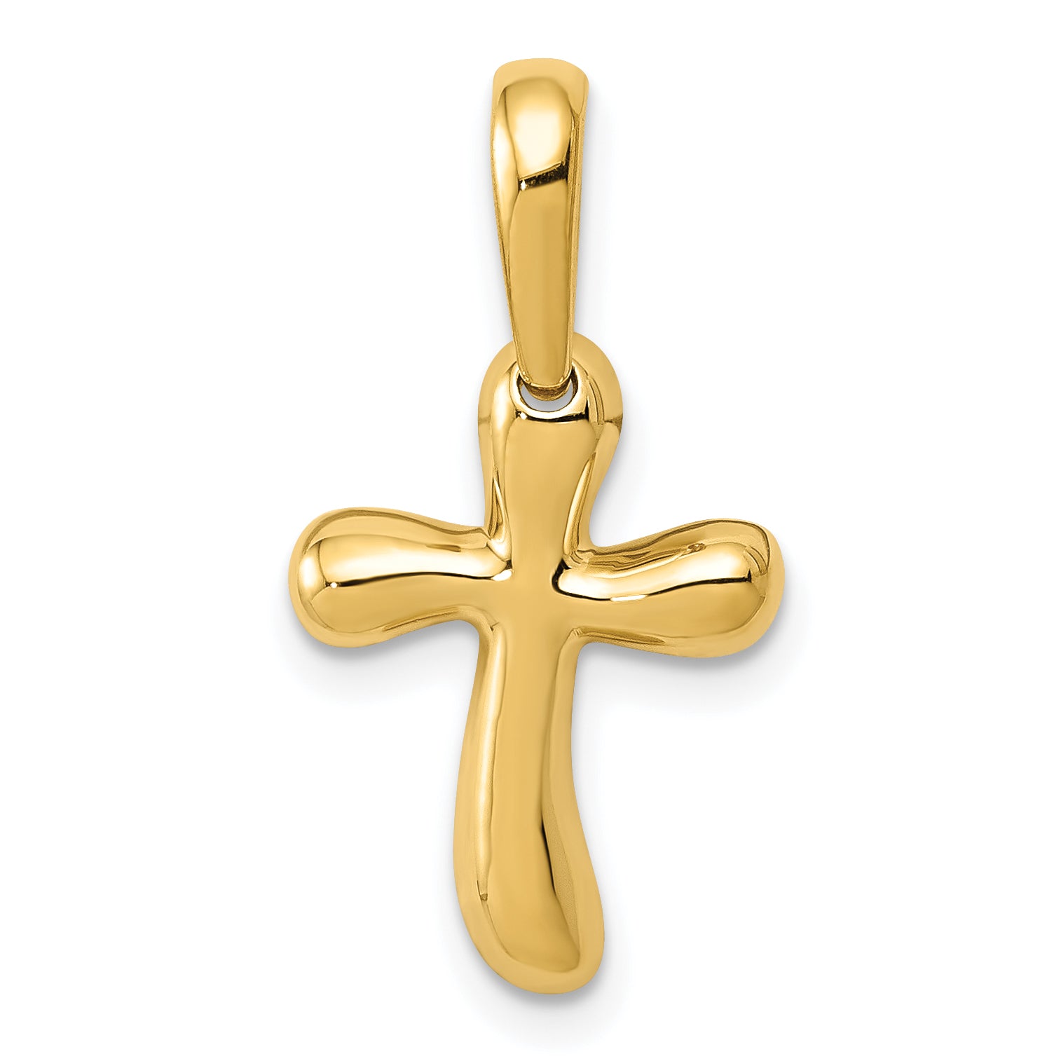 14k Small Freeform Cross Main image