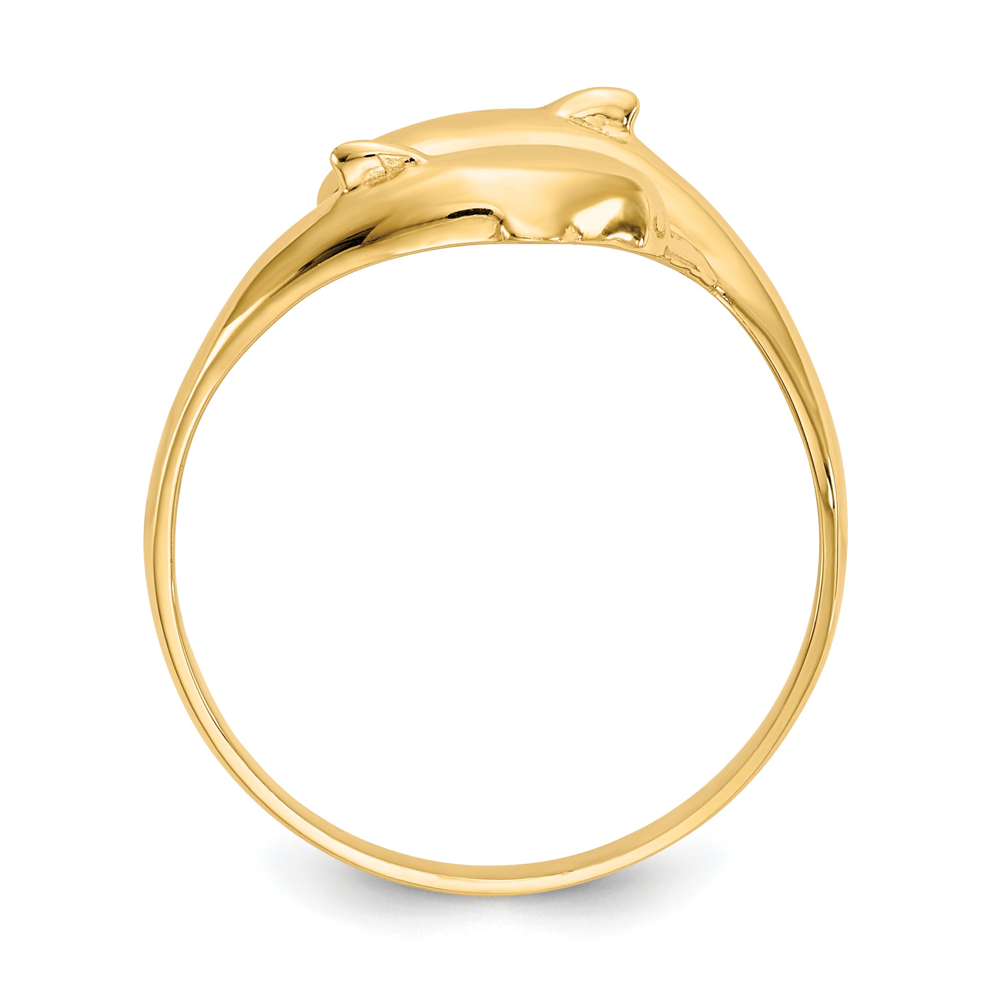 14K Double Dolphins Ring Secondary image