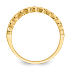14k Polished Hearts Ring