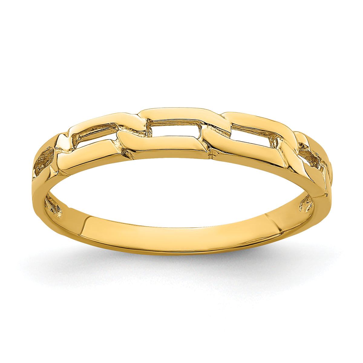 14K Five Chain Link Band Ring