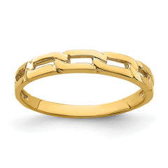 14K Five Chain Link Band Ring