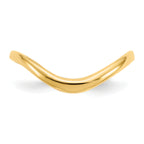 Polished Wave Thumb Ring in 14K Yellow Gold