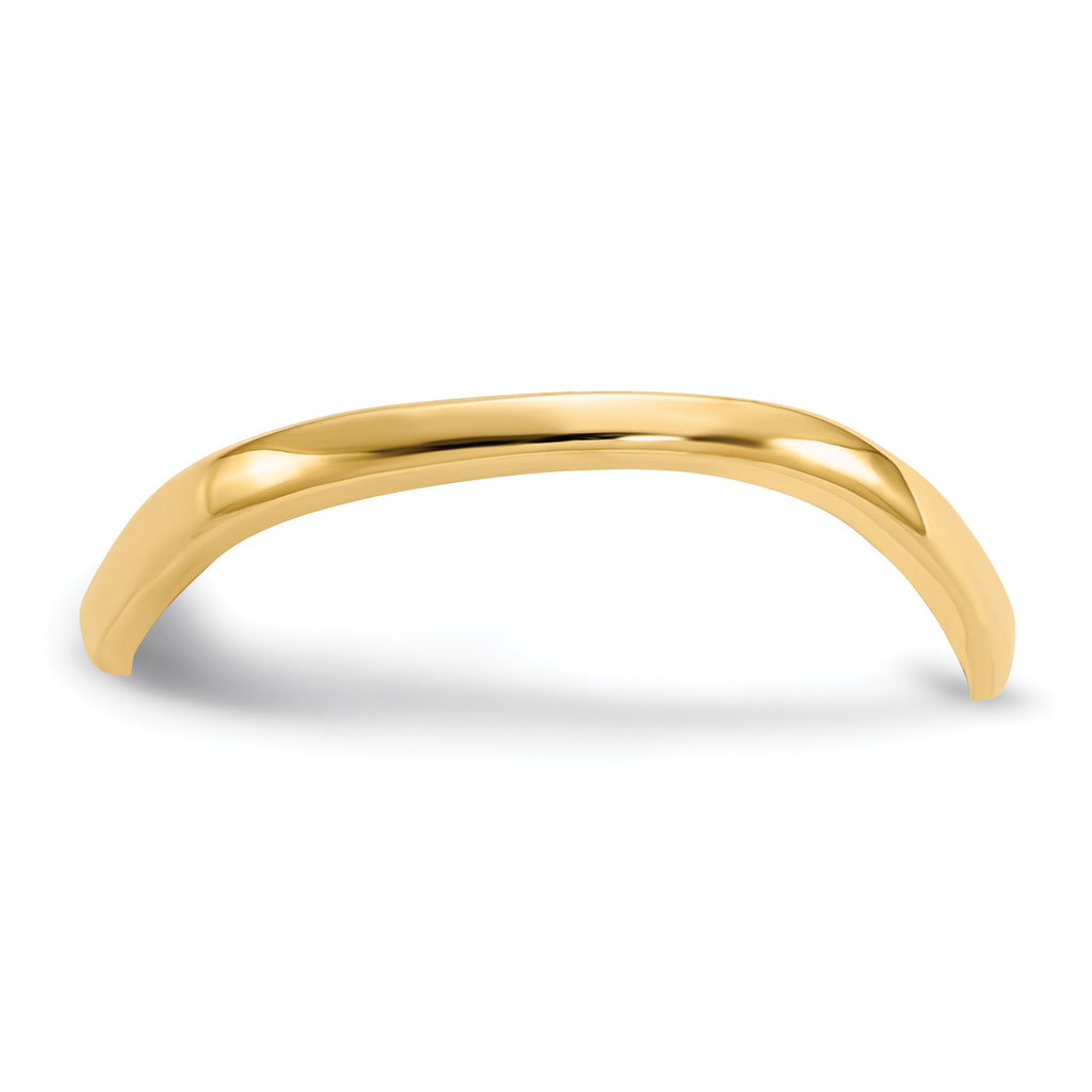 Polished Wave Thumb Ring in 14K Yellow Gold