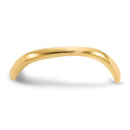 Polished Wave Thumb Ring in 14K Yellow Gold