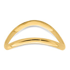 Polished Wave Thumb Ring in 14K Yellow Gold