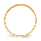 14K 3-6mm Flat-top Tapered Cigar Band Ring