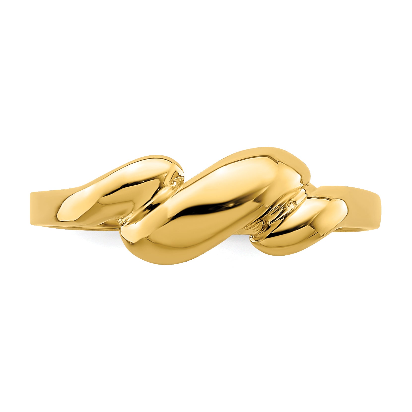 14K Curl-top Dome Ring - 6