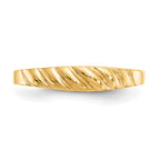 14K Polished Valley Dome Ring