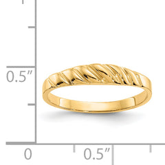 14K Polished Valley Dome Ring