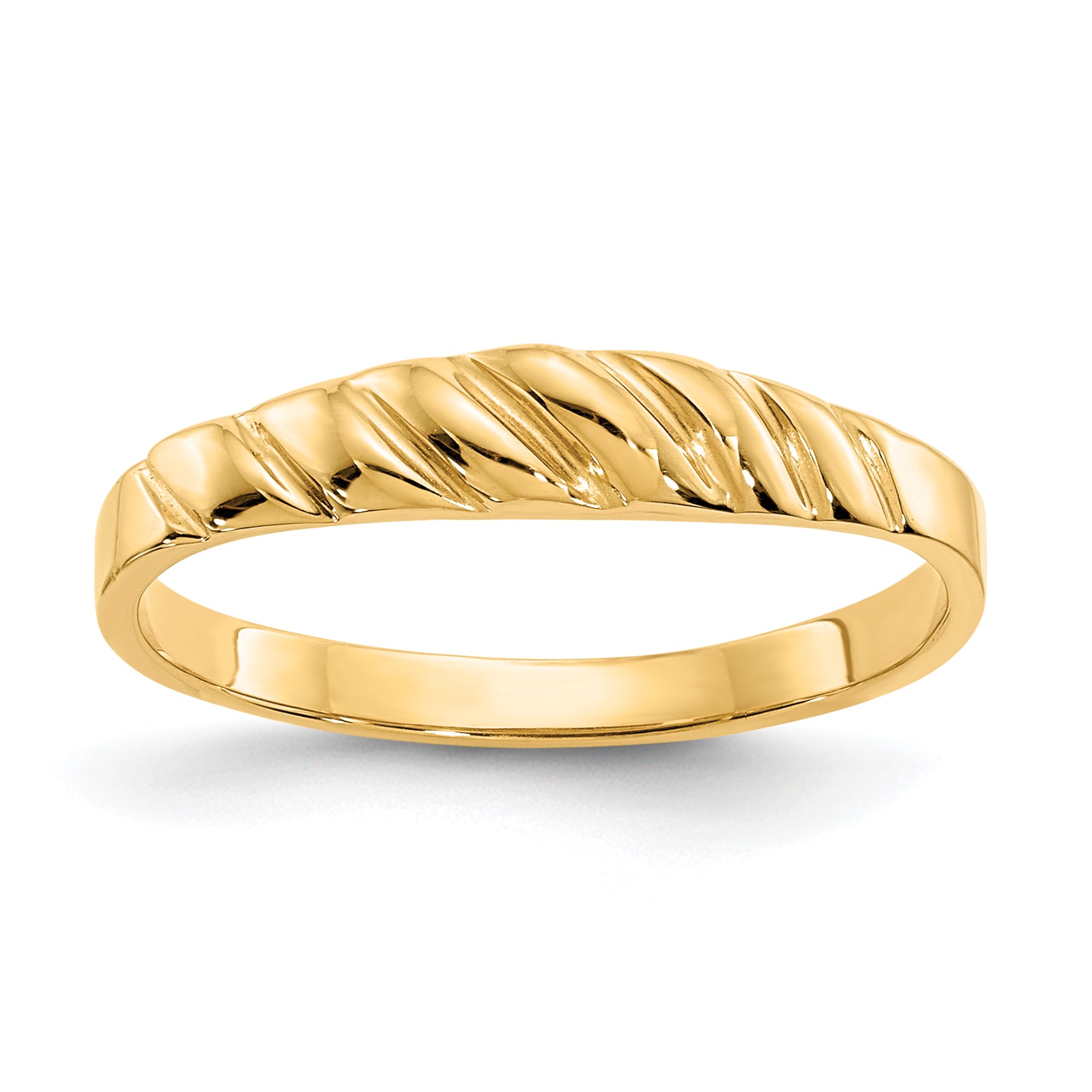 14K Polished Valley Dome Ring Main image