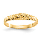 14K Polished Valley Dome Ring