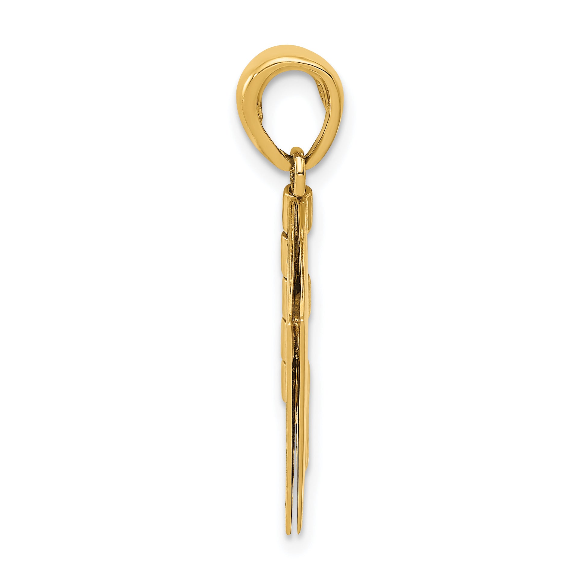 14K Two-Tone Gold Sweetheart Book Charm with 3D Movable Design