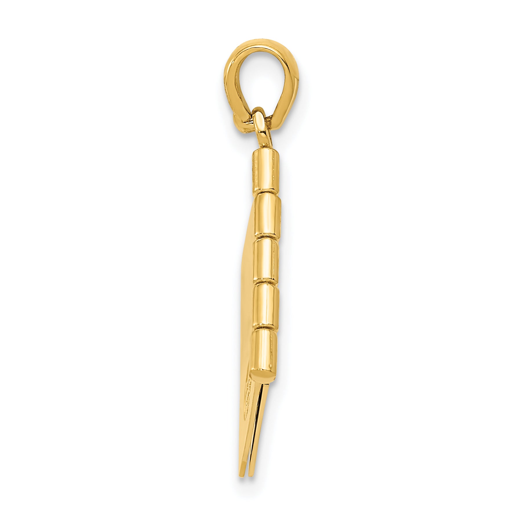 14K Two-Tone Gold Moveable Dearest Mom Book Pendant  Elegant Themed Charm